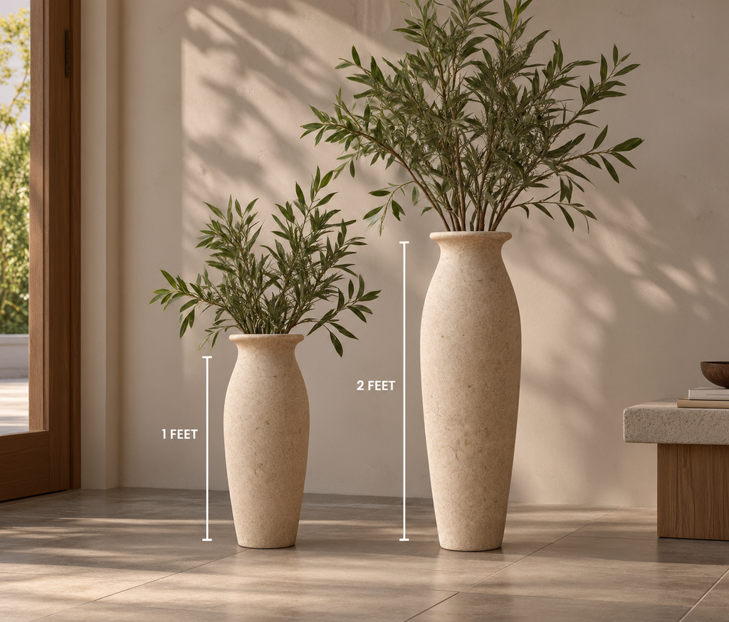 Vase height and styling comparison