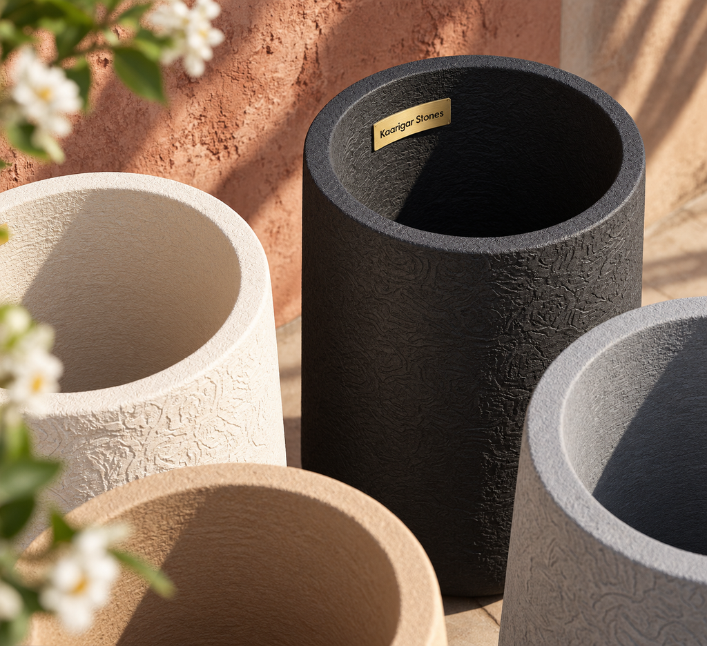 Textured planter collection