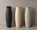 Ribbed Heritage Vase, view 1