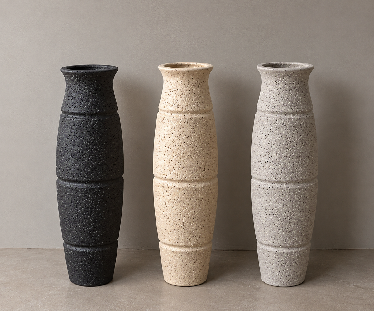 Ribbed Heritage Vase, view 1