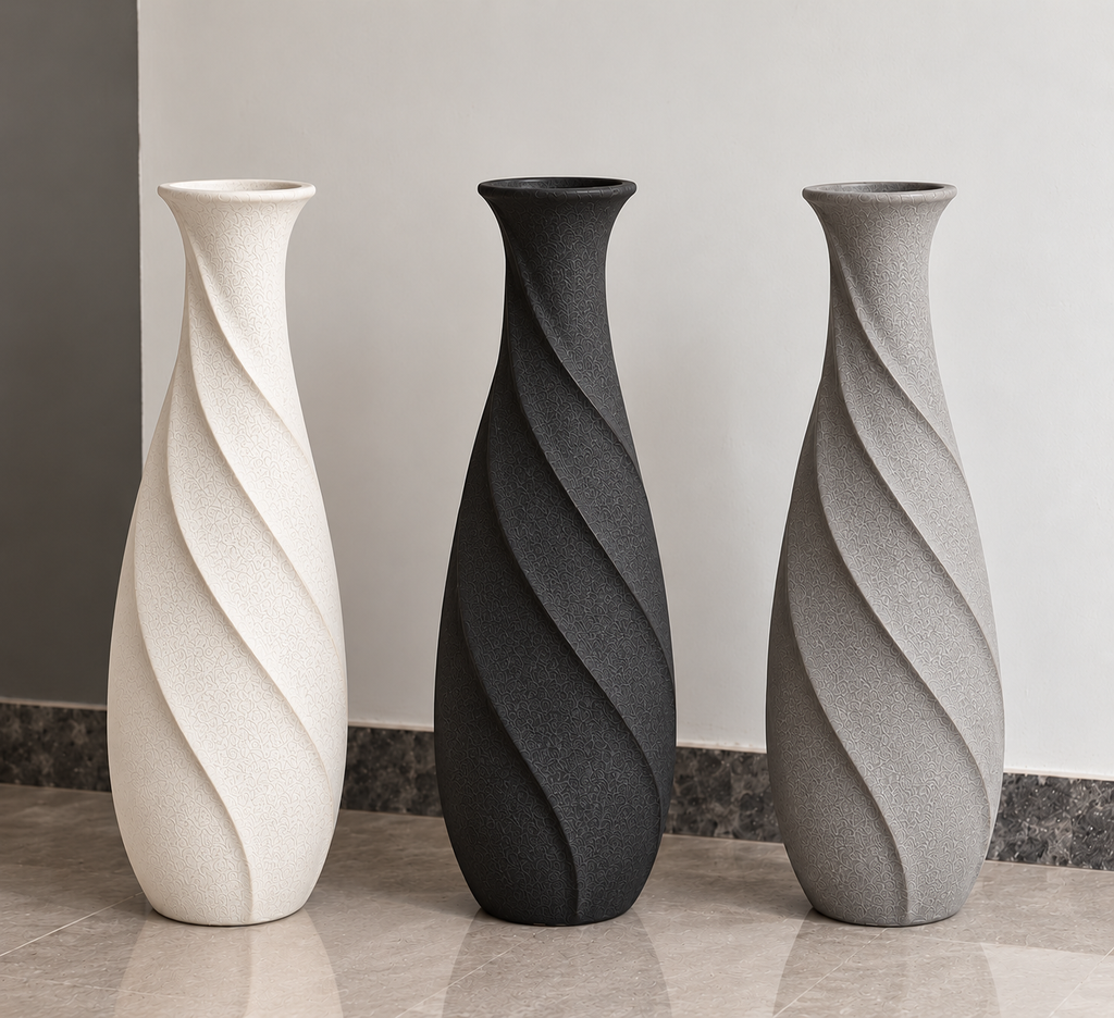 Sculptural Spiral Vase, view 3